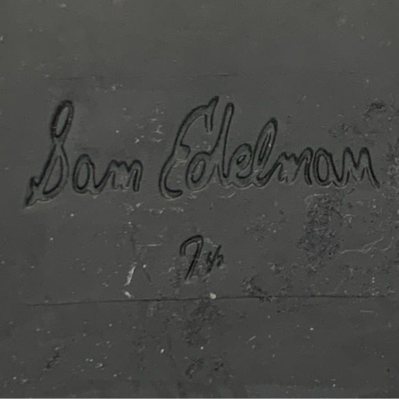 Sam Edelman Women's Bowen Black Leather Raspberry Wine Faux Fur Boots Size 7.5 - Picture 4 of 13